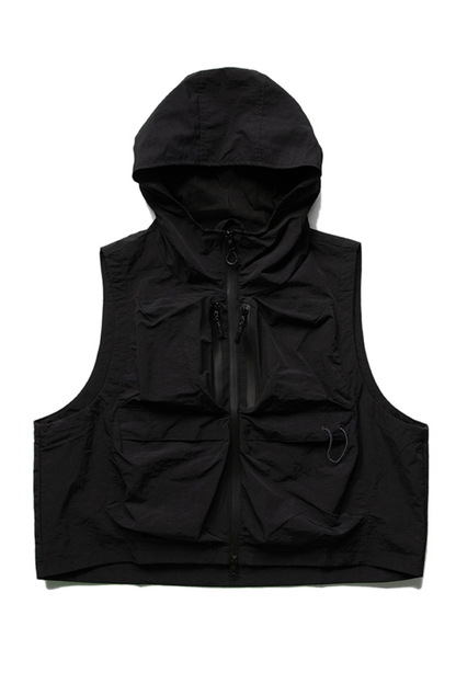 Men's Summer Mountain Multi-Pocket Hooded Utility Vest
