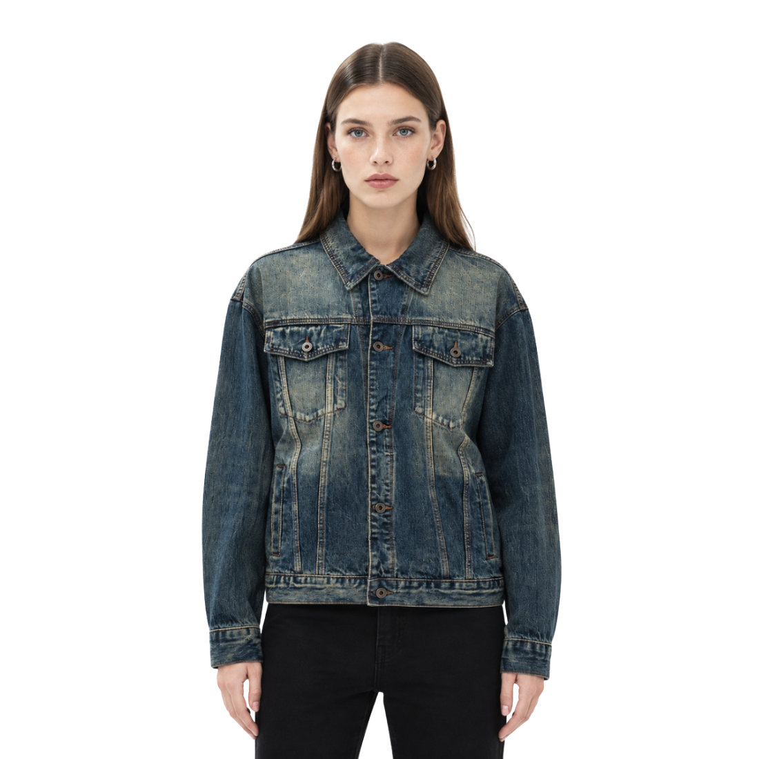 Women's Vintage Wash Denim Jacket