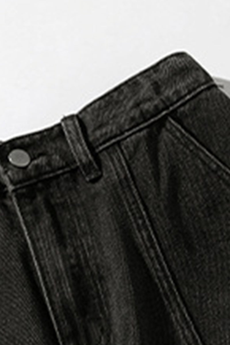 Men's Spring Washed Vintage Loose Straight-Leg Jeans