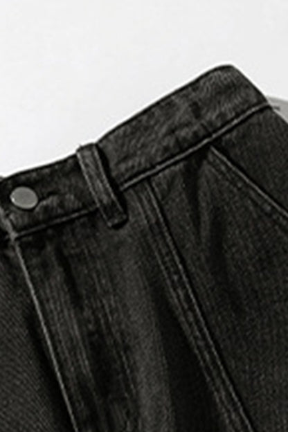 Men's Spring Washed Vintage Loose Straight-Leg Jeans