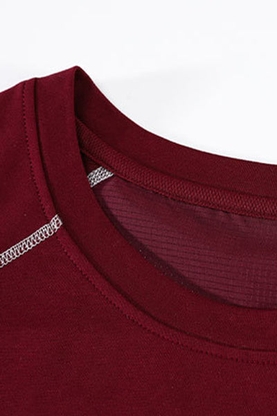 Men's Summer Raglan Contrast Quick-Dry Athletic T-Shirt