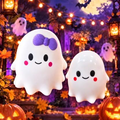 Unisex Fall Halloween Cute Ghost Gift Box Squishy Toy