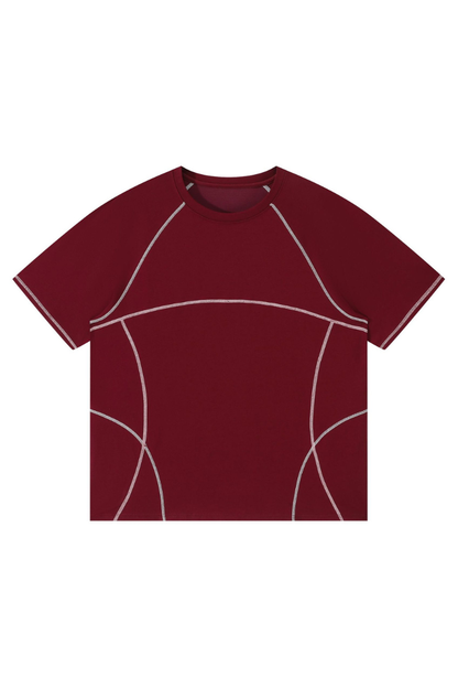 Men's Summer Raglan Contrast Quick-Dry Athletic T-Shirt