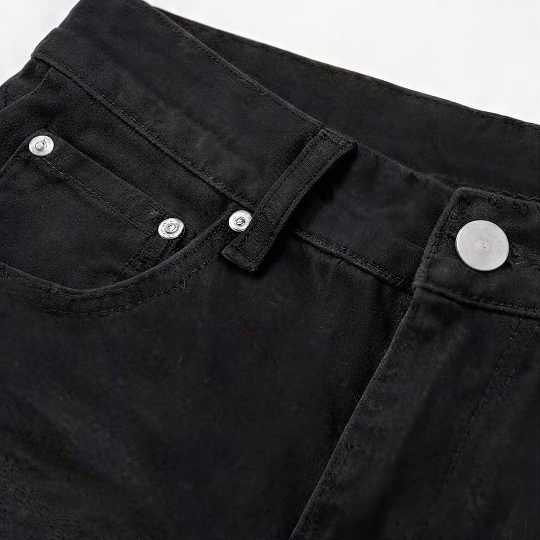 Men's Spring White Slim Flare Denim Jeans