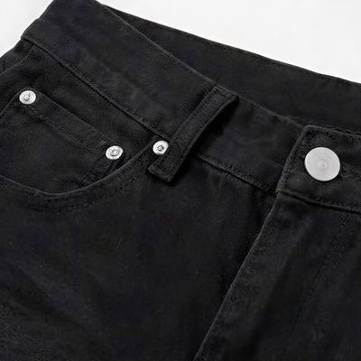 Men's Spring White Slim Flare Denim Jeans