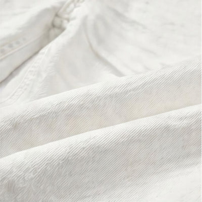 Men's Spring White Slim Flare Denim Jeans