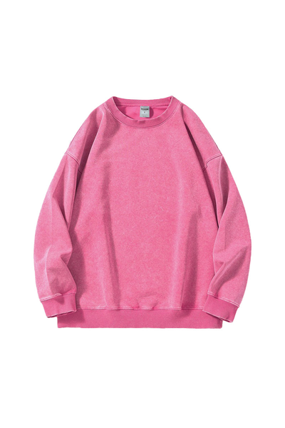 Men's Fall Winter Vintage Loose Crewneck Cotton Sweatshirt
