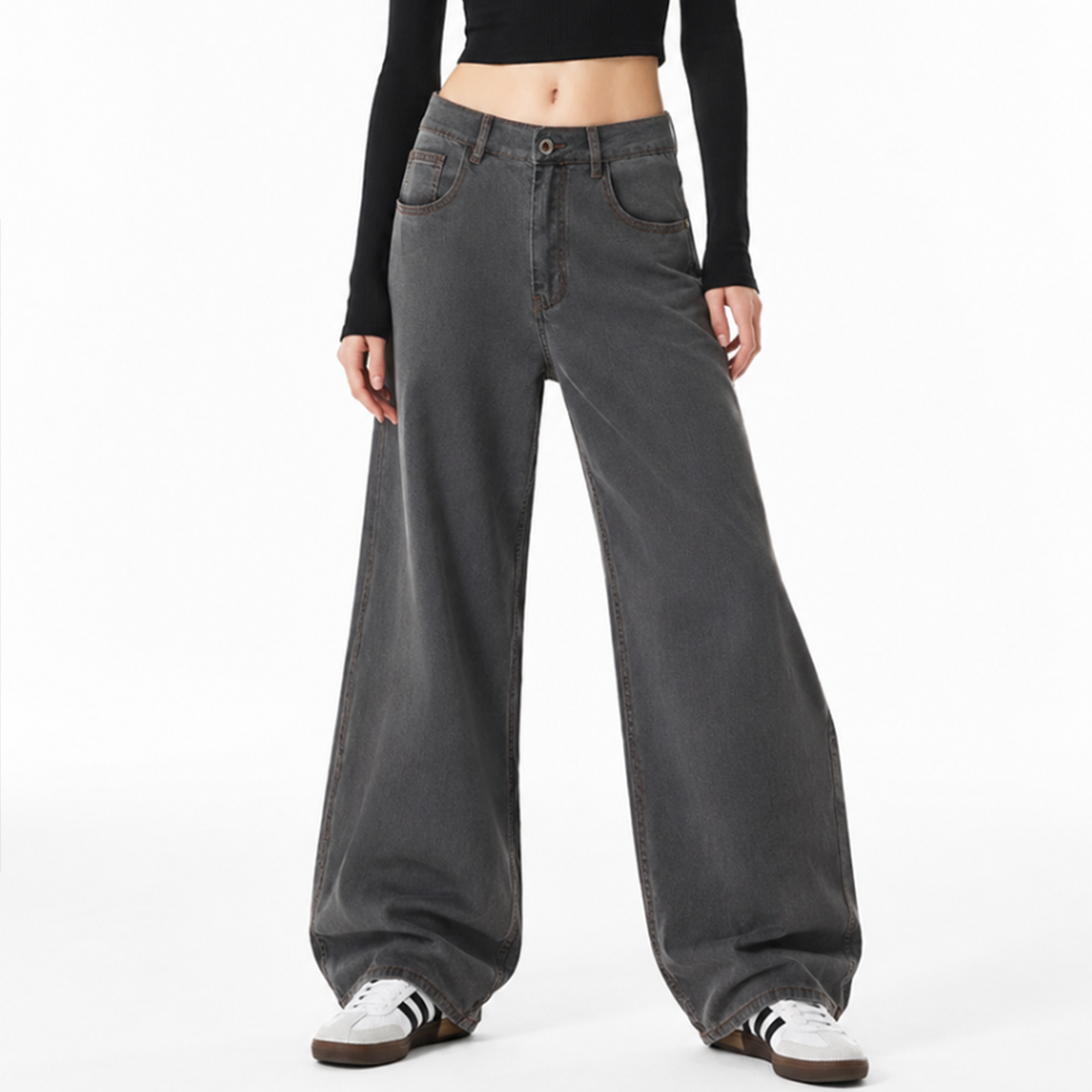 Women's High Waist Wide Leg Jeans