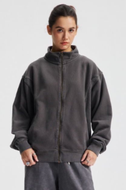 Men/Women's unisex stand-up collar casual jacket for couples
