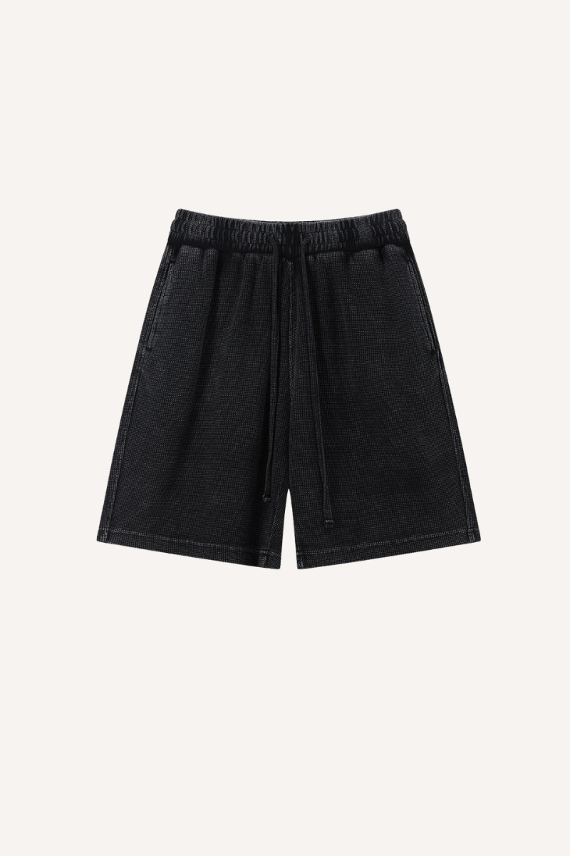 Men's Vintage Washed 5" Waffle Breathable Shorts - Old Money