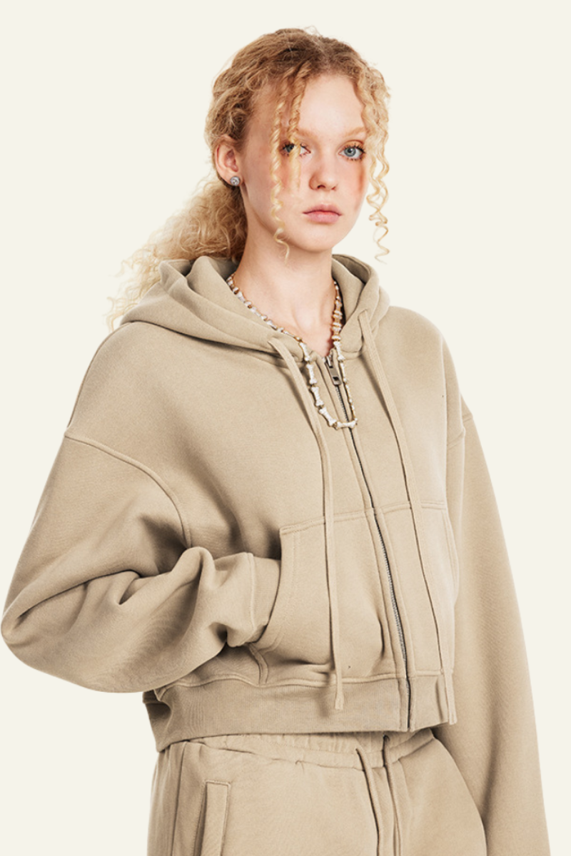 Women's Full Zipper Hooded Jacket