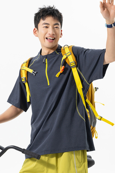 Men's Summer Street Outdoor UPF Antibacterial Quick Dry Tee
