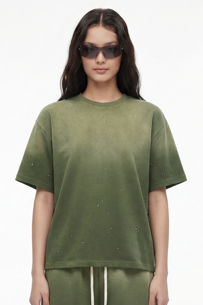 Unisex Loose Splatter Tee - Wash Vintage Air Mamba