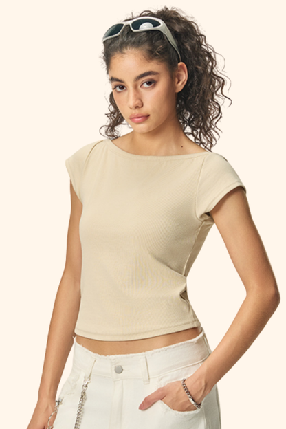 Women's SS 220g Washed Gradient Set-in Crew neck Tee