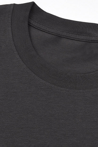 Men's Summer Casual Cotton Drop-Shoulder Loose-Fit T-Shirt