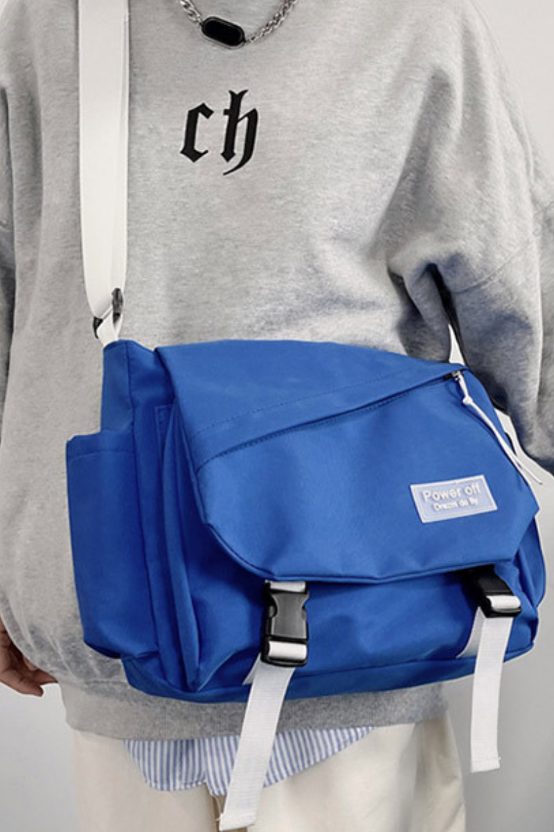 Unisex All Season Nylon Multi Pocket Crossbody Shoulder Bag
