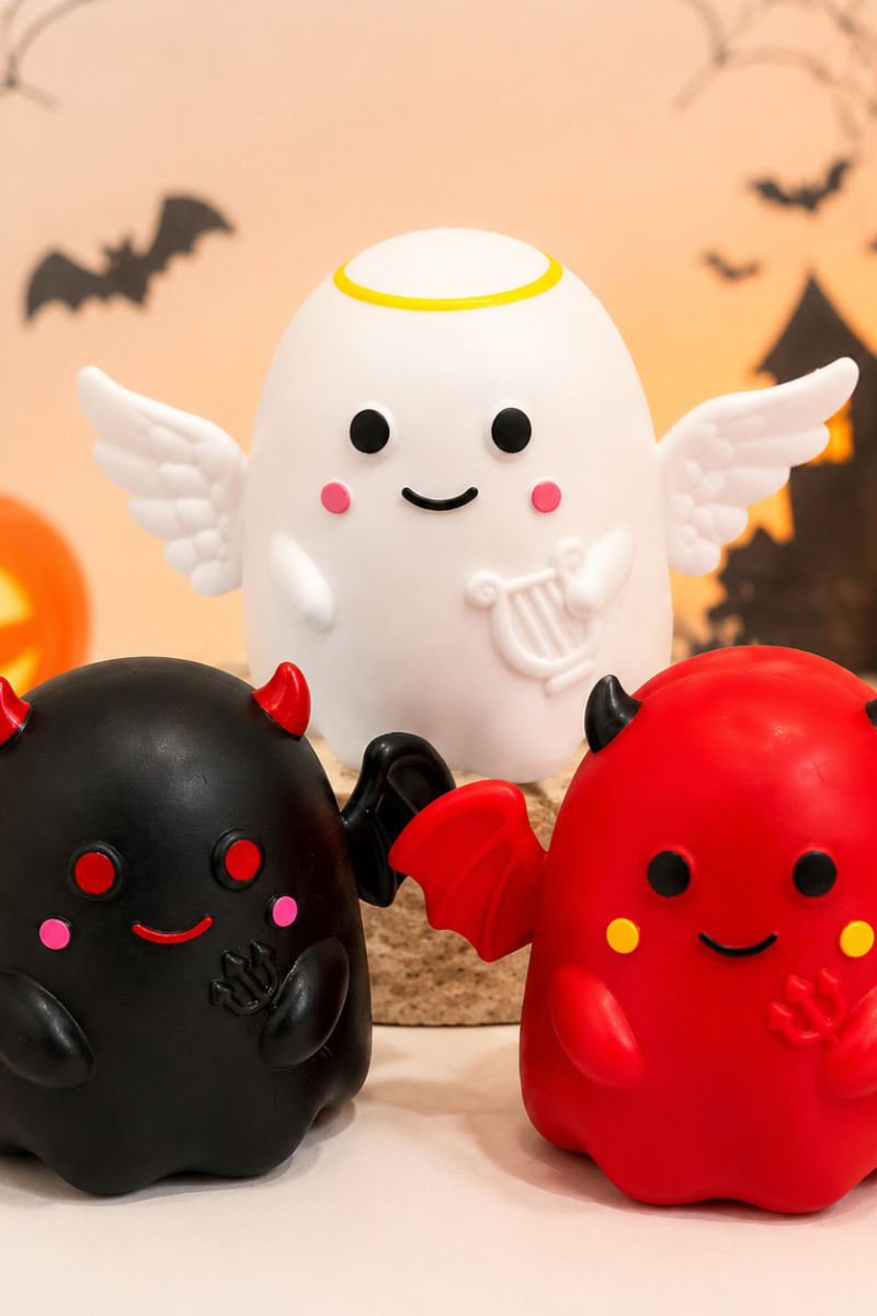 Unisex Fall Halloween Angel Devil Ghost Gift Squishy Toy