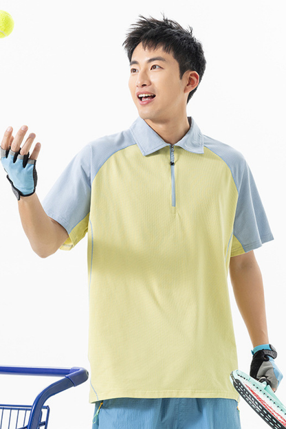 Men's Summer Outdoor Colorblock Quick Dry Cooling Tee