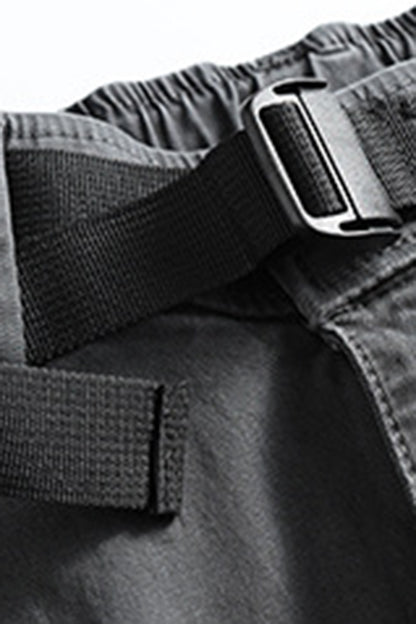 Men's Spring Multi-Pocket Wide-Leg Cotton Cargo Pants