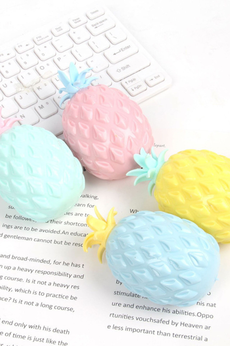 Unisex All Season Pineapple Stress Relief Squishy Toy