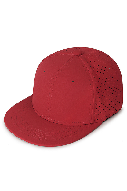 Men's Elastic Solid Flat Brim Mesh Hip Hop Hat