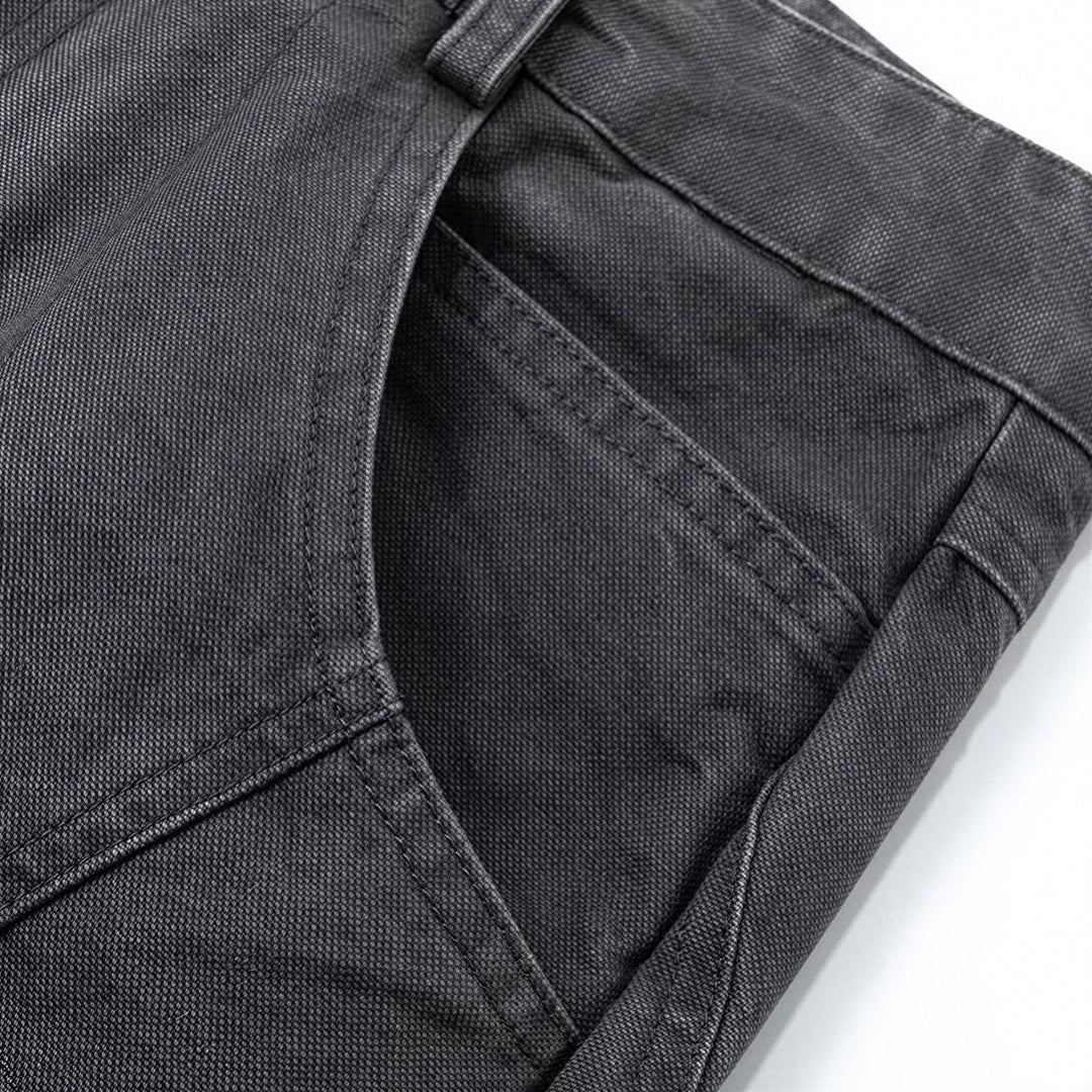 Men's Spring Multi-Pocket Tech Cargo Wide-Leg Pants