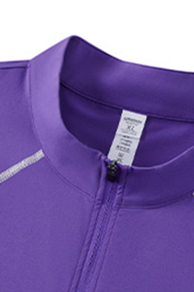 Men's Summer Half-Zip Stand-Collar Athletic Tank Top