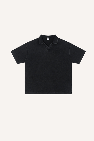 Men's Summer Vintage Washed Waffle Breathable Loose Polo