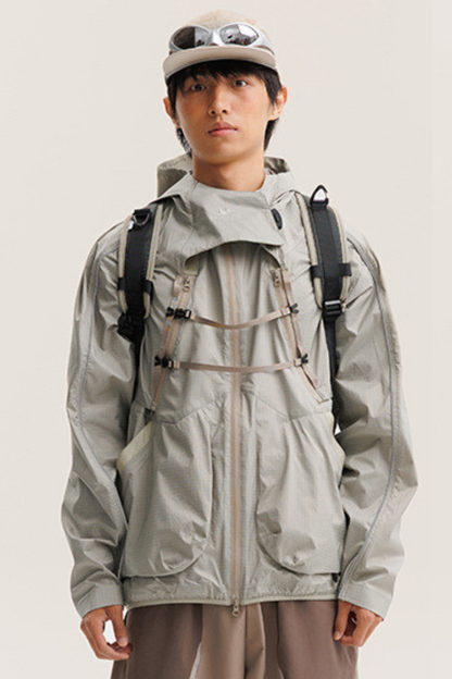Unisex Outdoor American Cargo Hood Waterproof Hiking Jacket