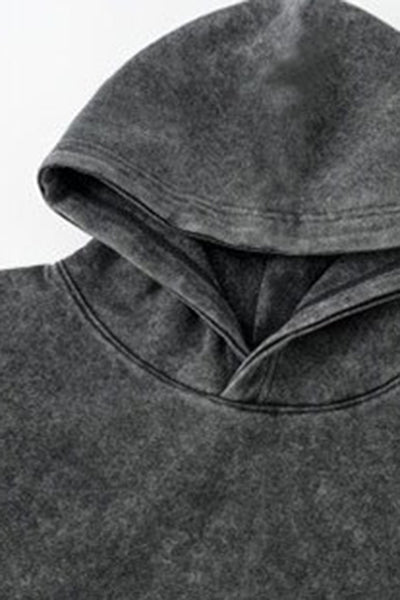 Men's  Fall Winter Washed Oversized Drop-Shoulder Hoodie