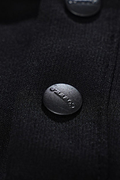 Men's Fall Winter Snap-Button Colorblock Collar Sweatshirt