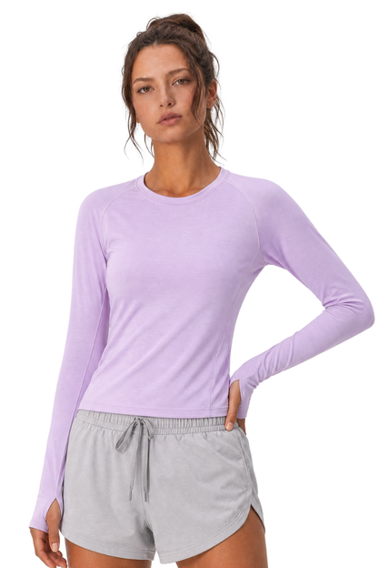 Women's Summer Wool Long Sleeve Outdoor Anti-Odor Tee