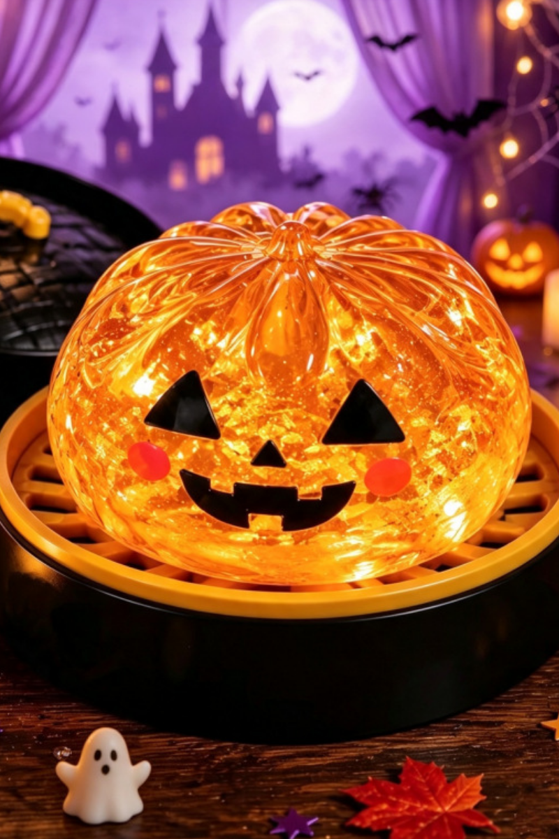 Unisex Fall Halloween Horror Bun Glitter Squishy Fidget Toy