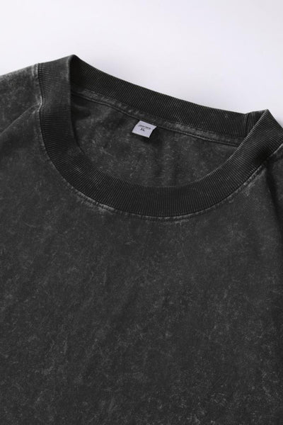 Men's Fall Winter Vintage Washed Oversized Long-Sleeve Tee