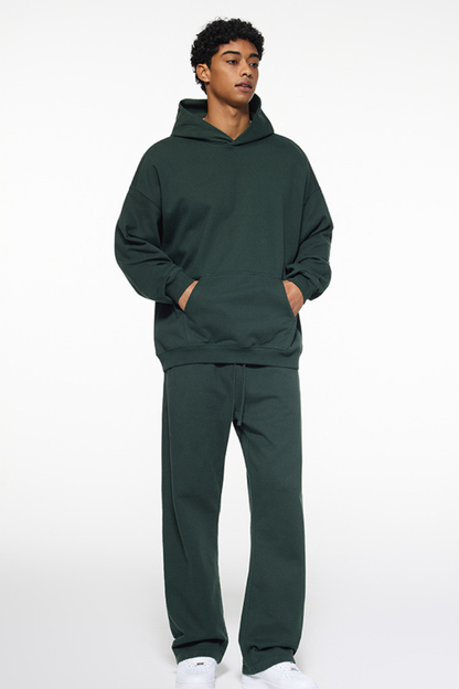 Men's Fall Winter 430g Terry Drawstring Hoodie Set