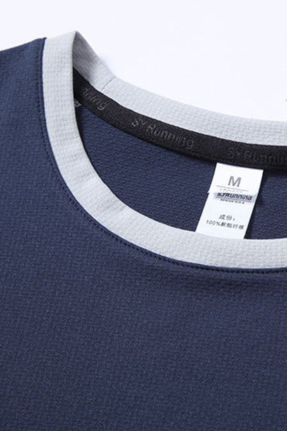 Men's Summer Colorblock Raglan Quick-Dry Athletic T-Shirt