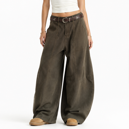 Women's High Waist Baggy Wide Leg Jeans