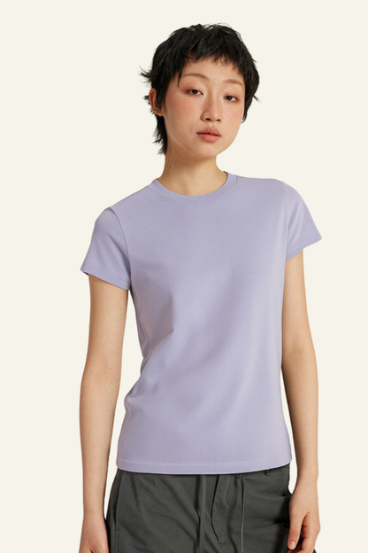 Women's Fitted Breathable Solid OutdoorT-shirt