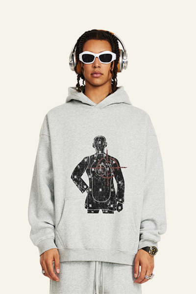 Men's Streetwear Printed Pattern Hoodie