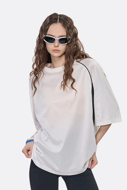 Women's Streetwear Lightweight Breathable Mesh T-shirt