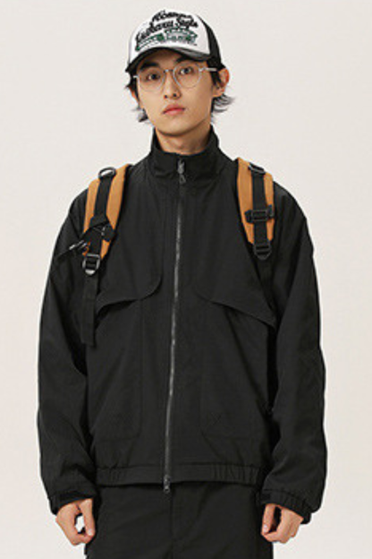 Unisex American Retro Multi-Pocket Loose Hiking Jacket