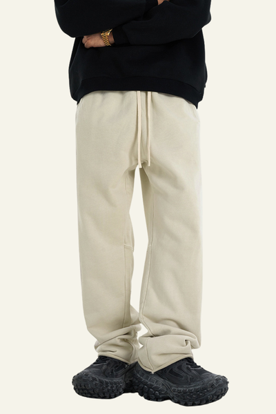 Men's Heavyweight Washed Cotton Athletic Wear Pants