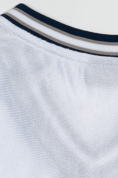 Men's Summer Striped V-Neck Breathable Athletic T-Shirt