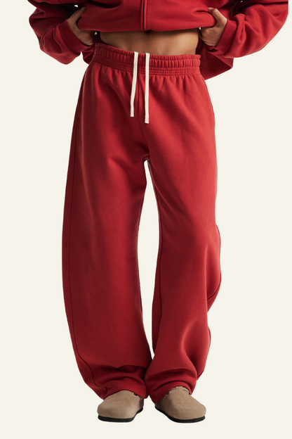 Unisex Fleece-lined Versatile Curved-blade Pants
