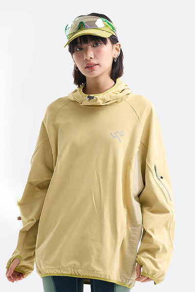 Unisex Outdoor Light Colorblock Reflective Quick Dry Hoodie