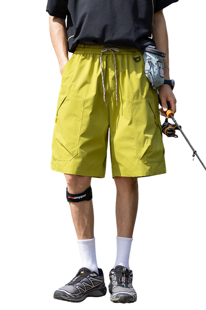 Unisex Summer Hiking Tech Cargo Multi-Pocket 5" Shorts