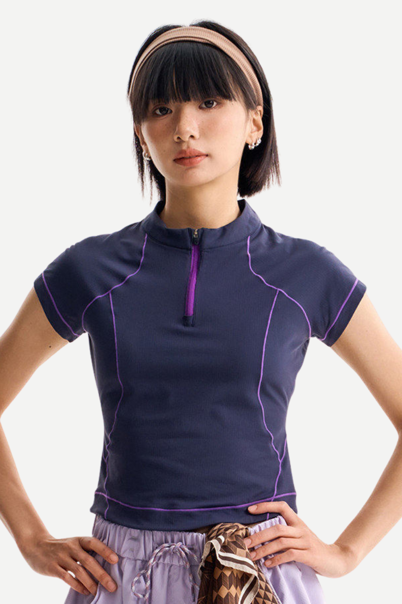 Women's Outdoor Slim Crop Quick Dry LS Tee