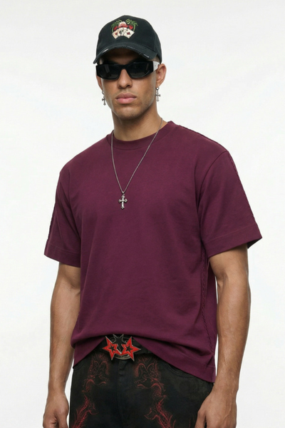 Men's SpringSummer Cooling Embroidery QuickDry Oversized Tee
