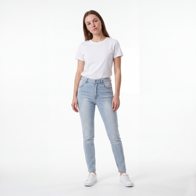 Women's Vintage High Waist Skinny Jeans