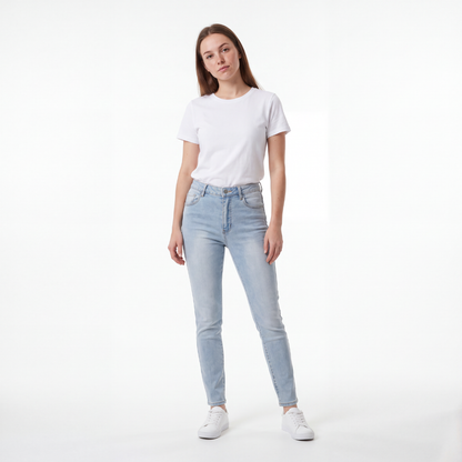 Women's Vintage High Waist Skinny Jeans